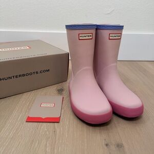NEW ✨ HUNTER Kids Pink Original Rain Boots Size 12 | Box | Waterproof